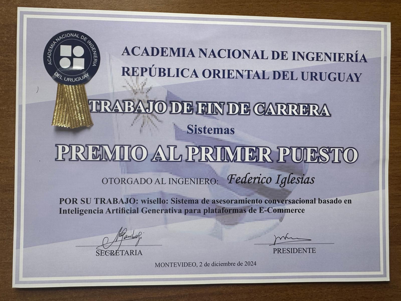 Thesis Award