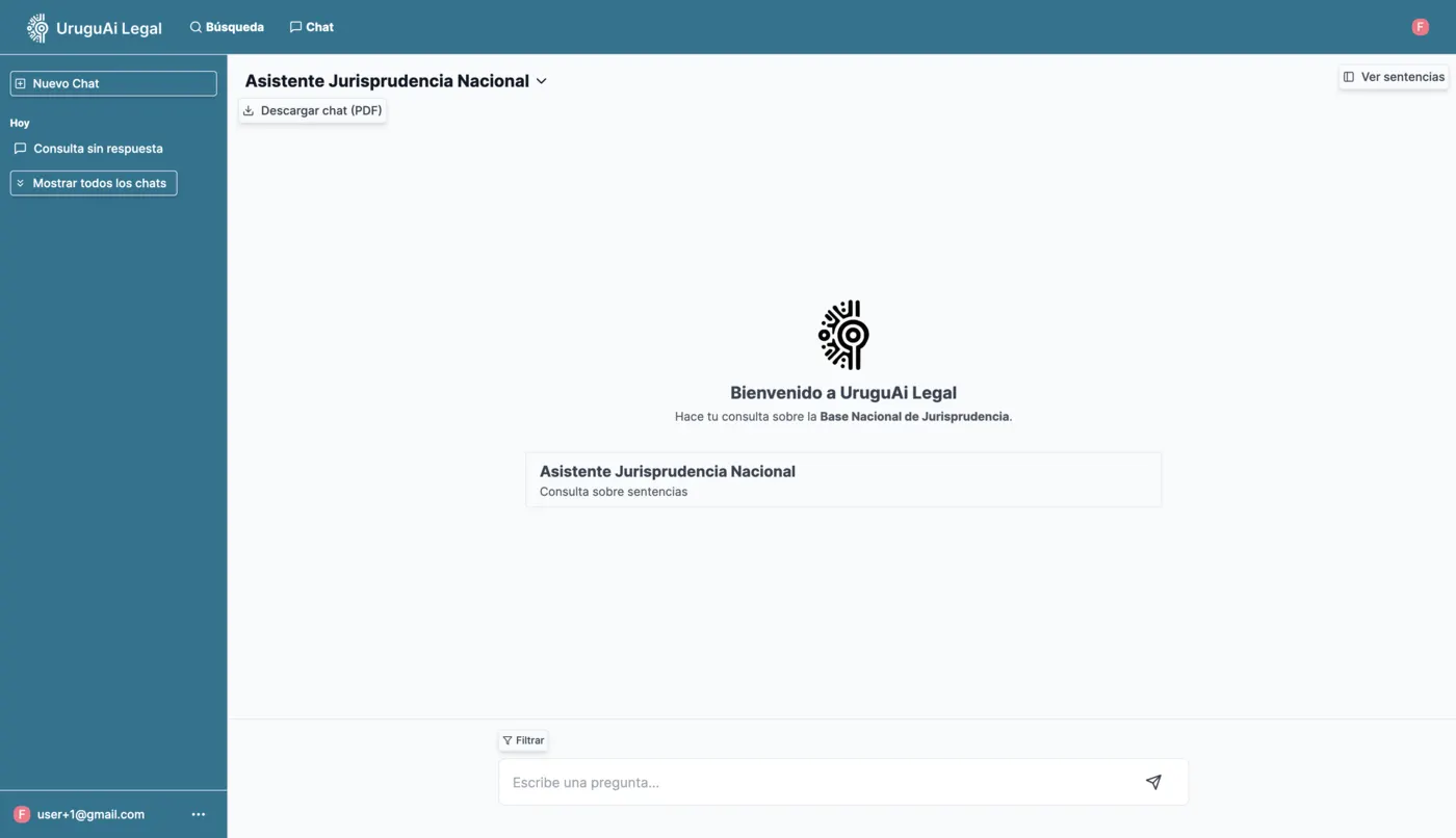 UruguAi Legal search interface
